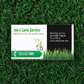 Rasenpflege, die Berufliches Mähen umschifft Visitenkarte