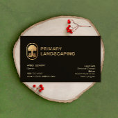 Rasenpflege, die gewurzelten Baum entführt Visitenkarte