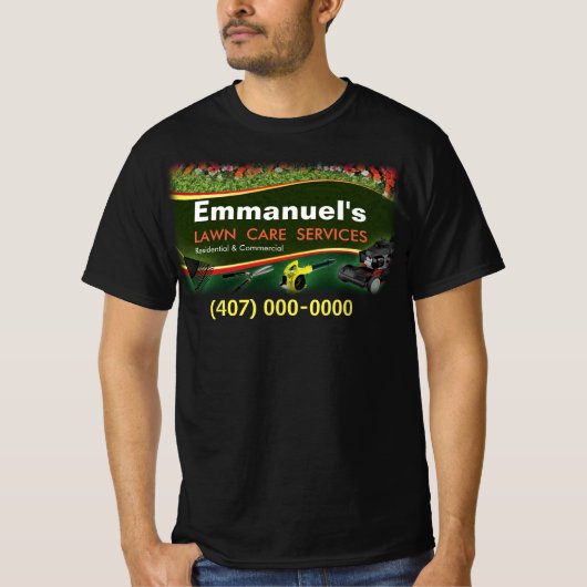 Rasenpflege, die Gras entführen und grünen T - Shi T-Shirt (Vorderseite)