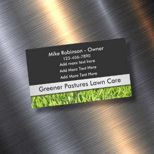 Rasenpflege einfache Geschäftskarten-Magneten Magnetische Visitenkarte