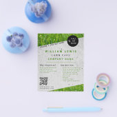 Rasenpflege Einfache Landschaftsgestaltung Rasenmä Flyer (Einzeln)