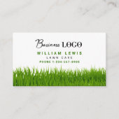 Rasenpflege - einfaches Landscaping-Mowing-Busines Visitenkarte (Vorderseite)