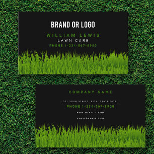 Rasenpflege - einfaches Landscaping-Mowing-Busines Visitenkarte
