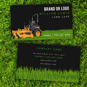 Rasenpflege - einfaches Landscaping-Mowing-Busines Visitenkarte