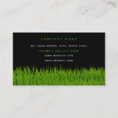 Rasenpflege - einfaches Landscaping-Mowing-Busines Visitenkarte (Rückseite)