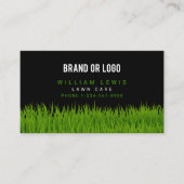 Rasenpflege - einfaches Landscaping-Mowing-Busines Visitenkarte (Vorderseite)