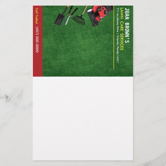 Rasenpflege Graslandschaften schneiden Flyer 8,5 x (Hinten)