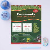 Rasenpflege Grasschneiden Flyer 8,5 x 11 (Einzeln)