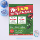 Rasenpflege Grasschneiden Flyer 8,5 x 11 (Einzeln)