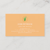 Rasenpflege Grasschneiden Lux VIP Visitenkarte (Rückseite)