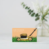 Rasenpflege Grasschneiden Lux VIP Visitenkarte (Stehend Vorderseite)