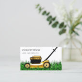 Rasenpflege Grasschneiden Visitenkarte (Stehend Vorderseite)