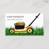 Rasenpflege Grasschneiden Visitenkarte (Vorderseite)