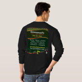 Rasenpflege Grasschnitt Langschläfer Shirt (Schwarz voll)
