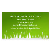 Rasenpflege Landscaper Magnetische Visitenkarte (Vorderseite)