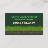 Rasenpflege Landscaping Earthy Visitenkarte (Vorderseite)
