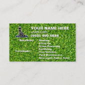 Rasenpflege Landscaping Mähen Gras Schneiden Trimm Visitenkarte (Vorderseite)