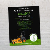 Rasenpflege Landscaping Mowing Cutting Business Flyer