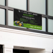 Rasenpflege Landscaping Mowing Cutting Services Banner (Äußeres Gebäude)