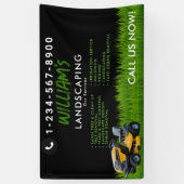 Rasenpflege Landscaping Mowing Cutting Services Banner (Vertikal)