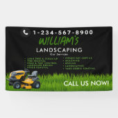Rasenpflege Landscaping Mowing Cutting Services Banner (Horizontal)