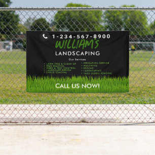 Rasenpflege Landscaping Mowing Cutting Services Banner