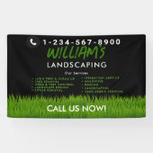 Rasenpflege Landscaping Mowing Cutting Services Banner (Horizontal)