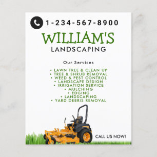 Rasenpflege Landscaping Mowing Cutting Services Flyer