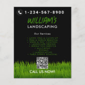 Rasenpflege Landscaping Mowing Cutting Services Flyer (Vorne)