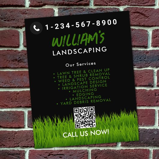 Rasenpflege Landscaping Mowing Cutting Services Flyer