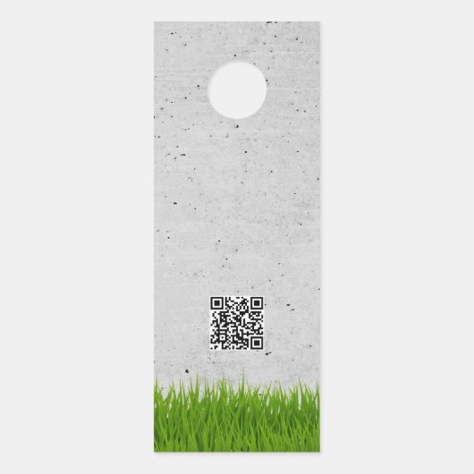 Rasenpflege Landscaping Mowing Cutting Services Türanhänger (Rückseite)