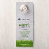 Rasenpflege Landscaping Mowing Cutting Services Türanhänger (Auf Knauf)