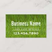 Rasenpflege Landscaping Mowing Ernennung Terminkarte (Vorderseite)