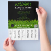 Rasenpflege: Landscaping Mowing Tear Off Strips Flyer (Hand)