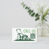 Rasenpflege Landscaping Mowing Visitenkarte (Stehend Vorderseite)