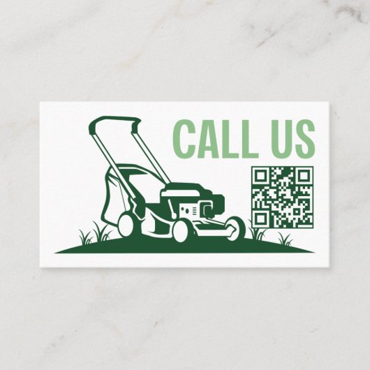 Rasenpflege Landscaping Mowing Visitenkarte (Vorderseite)