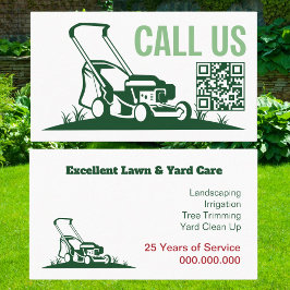 Rasenpflege Landscaping Mowing Visitenkarte