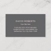 Rasenpflege Landscaping Service Elegante Goldmäher Visitenkarte (Rückseite)