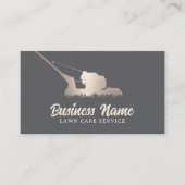 Rasenpflege Landscaping Service Elegante Goldmäher Visitenkarte (Vorderseite)