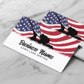 Rasenpflege Landscaping Service Schlicht Patriotic Visitenkarte