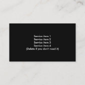 Rasenpflege Landscaping Spring Green Visitenkarte (Rückseite)