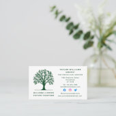 Rasenpflege Landscaping Tree Service Social Media Visitenkarte (Stehend Vorderseite)