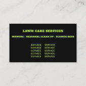 *~* Rasenpflege Landscapping Grüngras Moderne Visitenkarte (Rückseite)