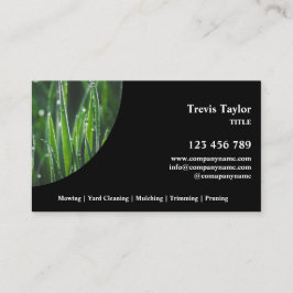 Rasenpflege Landschaft Moderner beruflicher Garten Visitenkarte