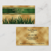 Rasenpflege Landschaft Moderner beruflicher Garten Visitenkarte (Vorne/Hinten)