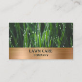 Rasenpflege Landschaft Moderner beruflicher Garten Visitenkarte (Vorderseite)