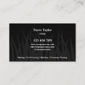 Rasenpflege Landschaft Moderner beruflicher Garten Visitenkarte (Rückseite)