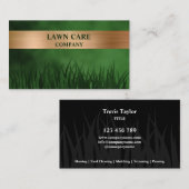 Rasenpflege Landschaft Moderner beruflicher Garten Visitenkarte (Vorne/Hinten)