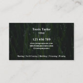 Rasenpflege Landschaft Moderner beruflicher Garten Visitenkarte (Rückseite)