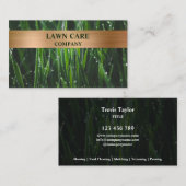 Rasenpflege Landschaft Moderner beruflicher Garten Visitenkarte (Vorne/Hinten)
